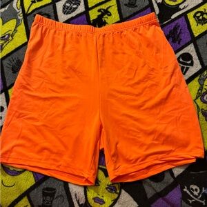SHEIN Bright Orange Athletic Shorts